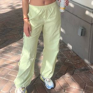 Green cargo pants from Zara, size S, only worn once